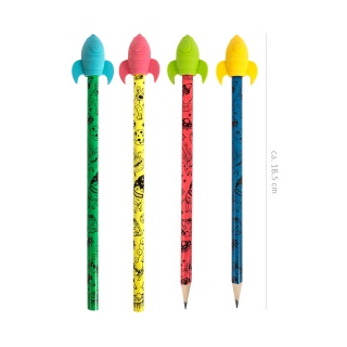 Oł&oacute;wek z rakietą zmieniający kolor TRENDHAUS SA, mix kolor&oacute;w, Szkolne, Gadżety