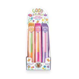 Długopis metalowy TRENDHAUS GFH, kwiatek, mix kolor&oacute;w, Szkolne, Gadżety
