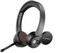 Wireless headphones Q-CONNECT, with microphone, black