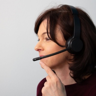 Słuchawki bezprzewodowe Q-CONNECT, z mikrofonem, czarne, Słuchawki i zestawy słuchawkowe, Akcesoria komputerowe