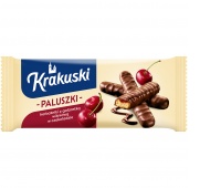 Sticks cookies KRAKUSKI, chocolate-covered cherries, 144g