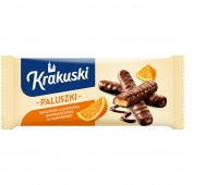 Sticks cookies KRAKUSKI, chocolate-covered orange, 144g