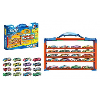 POJAZDY Z REGAŁEM DO PRZECHOWYWANIA RESORAKÓW 1951, Pojazdy, Zabawki