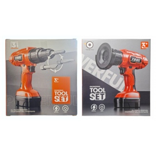 NARZĘDZIA WKRĘTARKA ELEKTRYCZNA 2W1 SZLIFIERKA 605, Dla chłopca, Zabawki