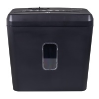 Niszczarka OFFICE PRODUCTS, ścinki, do 5 kartek A4, kosz 8l, czarna, Niszczarki, Urządzenia i maszyny biurowe