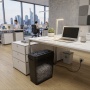 Niszczarka OFFICE PRODUCTS, paski, do 10 kartek A4, kosz 14l, czarna, Niszczarki, Urządzenia i maszyny biurowe