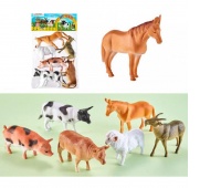 ZWIERZĘTA DOMOWE 6SZT MY FARM WOREK 8609, Zwierzęta, Zabawki