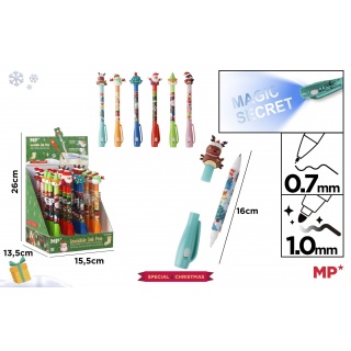 DŁUGOPIS SZPIEGOWSKI UV 0.7/1mm.ŚWIĘTA, Długopisy, Art. do pisania i korygowania