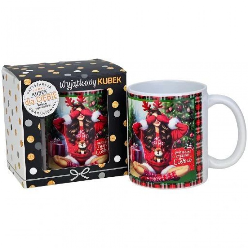 KUBEK OKOLICZNOŚCIOWY ŚNIEŻYNKA BN-2, Upominki, Art. dekoracyjne i prezentowe