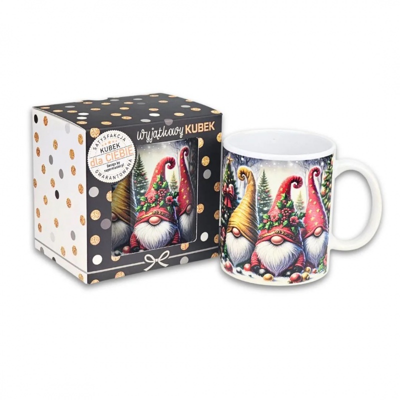 KUBEK OKOLICZNOŚCIOWY CZERWONE SKRZATY BN-6, Upominki, Art. dekoracyjne i prezentowe