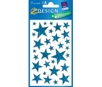 NAKLEJKI CHRISTMAS NIEBIESKIE GWIAZDY, Naklejki, Art. kreatywne
