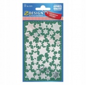 NAKLEJKI CHRISTMAS SREBRNE GWIAZDY, Naklejki, Art. kreatywne