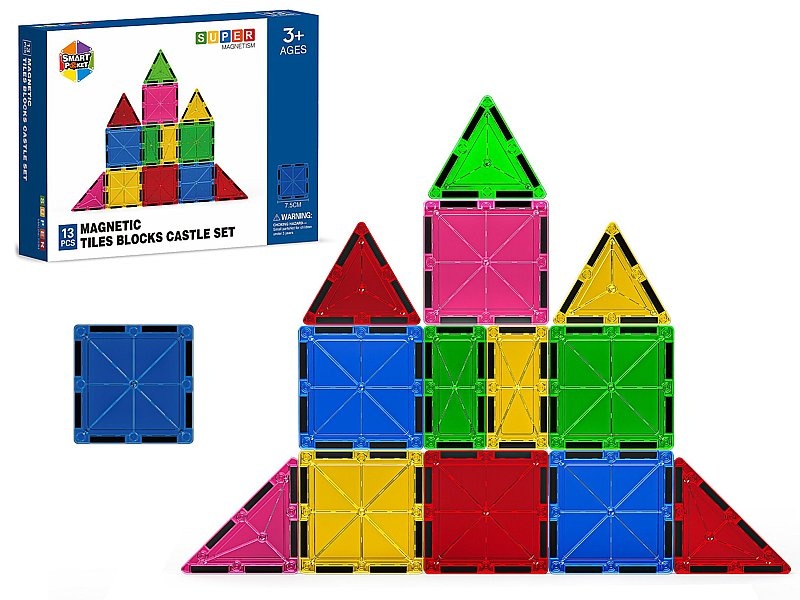 KLOCKI MAGNETYCZNE; 04872, Klocki, Zabawki