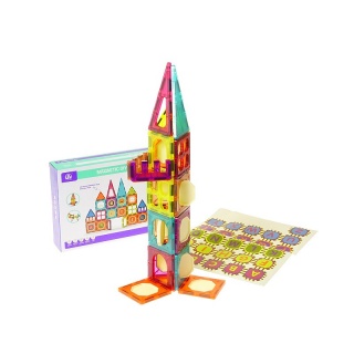 KLOCKI MAGNETYCZNE; 63940, Klocki, Zabawki