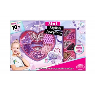 ZESTAW KORALIK&Oacute;W - SERCE 9564, Kreatywne, Zabawki