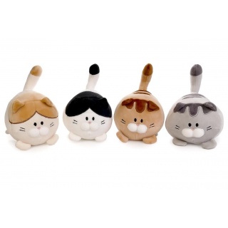 PLUSZOWE KOTKI 3 WZORY 14 CM 2495, Maskotki, Zabawki