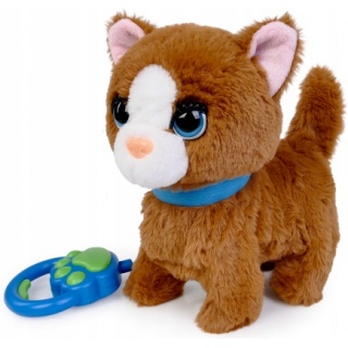 KOT CHODZĄCY NA SMYCZY BRĄZOWY 5588, Zabawki