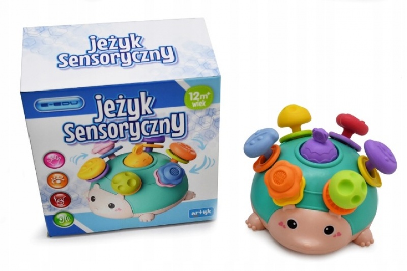 ZABAWKA SENSORYCZNA E-EDU JEŻYK NIEBIESKI 5757, Dla najmłodszych, Zabawki