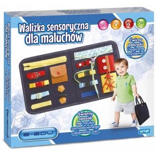 WALIZKA SENSORYCZNA DLA MALUCH&Oacute;W E-EDU 8509, Dla najmłodszych, Zabawki