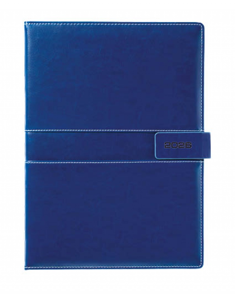 KALENDARZ KSIĄŻKOWY A4 TYGODNIOWY NIEBIESKI 2026, Tygodniowe, Kalendarze