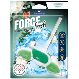 GENERAŁ WC KOSZYK TRI-FORCE FRESH BARW.EUKALIPTUS, Kostki i płyny do WC, Art. higieniczne i dozowniki