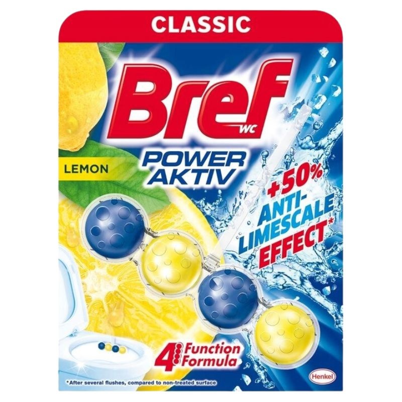 BREF POWER ACTIV KULKI LEMON, Kostki i płyny do WC, Art. higieniczne i dozowniki