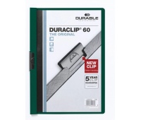 SKOROSZYT ZACISKOWY DURACLIP CIEMNOZIELONY 60K, Skoroszyty bez europerforacji, Organizacja dokument&oacute;w