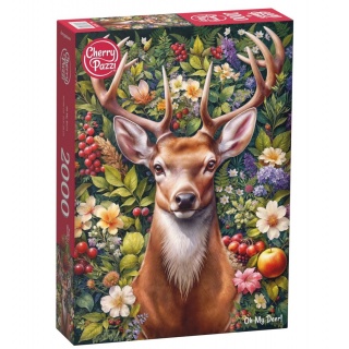 PUZZLE 2000 CHERRYPAZZI OH MY DEER 0262, 2000 element&oacute;w, Puzzle