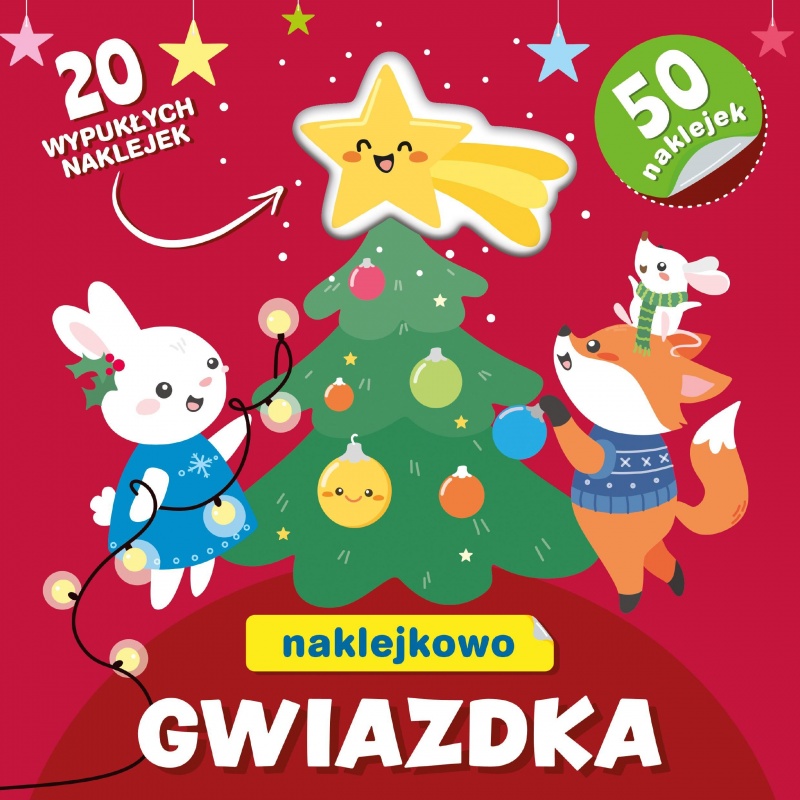 NAKLEJKOWO GWIAZDKA, Kolorowanki, Książeczki