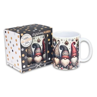 KUBEK OKOLICZNOŚCIOWY SZARE SKRZATY BN-5, Upominki, Art. dekoracyjne i prezentowe