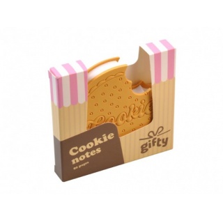 Gifty Notes 90x90mm.Cookie, Notesy szkolne, Zeszyty i bloki
