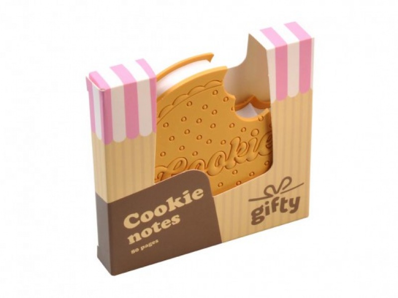 Gifty Notes 90x90mm.Cookie, Notesy szkolne, Zeszyty i bloki