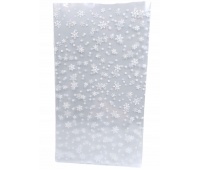 Worek foliowy przeźroczysty ŚNIEG 25x40cm/50szt, Woreczki prezentowe, Art. dekoracyjne i prezentowe