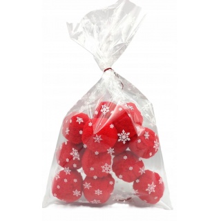 Worek foliowy przeźroczysty ŚNIEG 25x40cm/50szt, Woreczki prezentowe, Art. dekoracyjne i prezentowe
