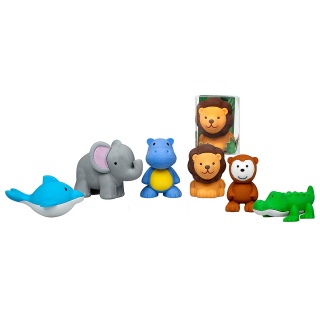 Gumka zwierzęta dżungli TRENDHAUS ER, mix kolor&oacute;w, Szkolne, Gadżety