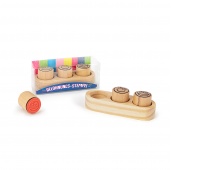 Zestaw drewnianych pieczątek TRENDHAUS Motivation, 3 szt., mix kolor&oacute;w, Gry i zabawki, Gadżety