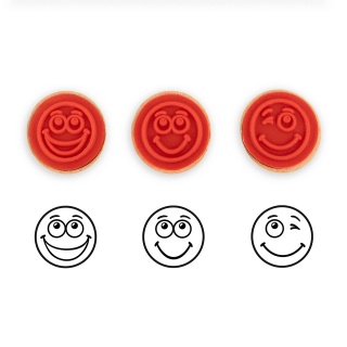 Zestaw drewnianych pieczątek TRENDHAUS Motivation, 3 szt., mix kolor&oacute;w, Gry i zabawki, Gadżety