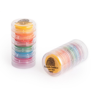 Farby do stemplowania palcami TRENDHAUS T, 6 szt., mix kolor&oacute;w, Gry i zabawki, Gadżety