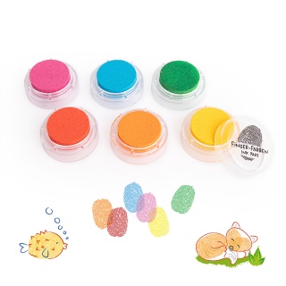 Farby do stemplowania palcami TRENDHAUS T, 6 szt., mix kolor&oacute;w, Gry i zabawki, Gadżety