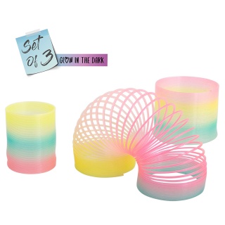 Tęczowa sprężyna TRENDHAUS FF, zestaw 3 szt., mix kolor&oacute;w, Gry i zabawki, Gadżety