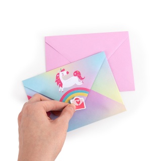 Zestaw papeterii z naklejkami TRENDHAUS Dreamland, 21 szt. mix kolor&oacute;w, Gry i zabawki, Gadżety