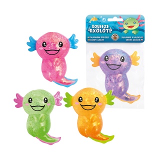 Gniotek brokatowy TRENDHAUS Axolotl, mix kolor&oacute;w, Gry i zabawki, Gadżety