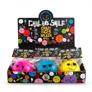 Piłka antystresowa TRENDHAUS Ch&S, &Oslash; 5,5 cm, mix kolor&oacute;w, Gry i zabawki, Gadżety