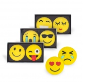 Gumka do ścierania TRENDHAUS Ch&S, szalone minki, zestaw 2 szt., mix kolor&oacute;w, Szkolne, Gadżety