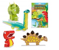 3D puzzle TRENDHAUS Animals, park dinozaur&oacute;w, mix kolor&oacute;w, Gry i zabawki, Gadżety