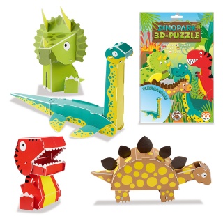 3D puzzle TRENDHAUS Animals, park dinozaur&oacute;w, mix kolor&oacute;w, Gry i zabawki, Gadżety