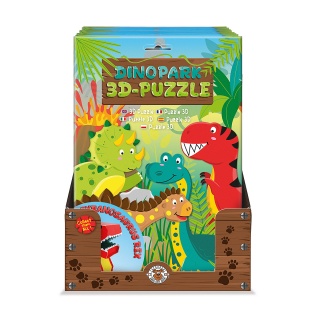 3D puzzle TRENDHAUS Animals, park dinozaur&oacute;w, mix kolor&oacute;w, Gry i zabawki, Gadżety