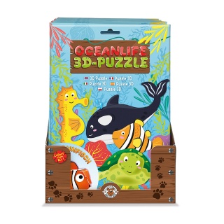 3D puzzle TRENDHAUS Animals, życie w oceanie, mix kolor&oacute;w, Gry i zabawki, Gadżety