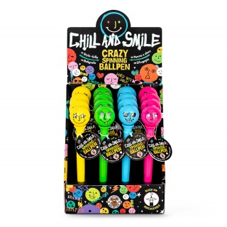 Długopis z obrotową kulką TRENDHAUS Ch&S, mix kolor&oacute;w, Szkolne, Gadżety