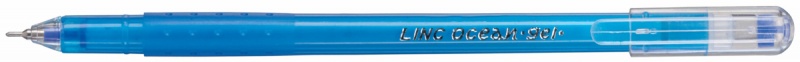 Długopis żelowy LINC Ocean, śr. kulki 0,55mm, gr. linii 0,6mm, niebieski, Szkolne, Gadżety
